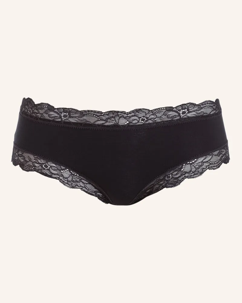 Hanro Panty Cotton Lace schwarz Schwarz