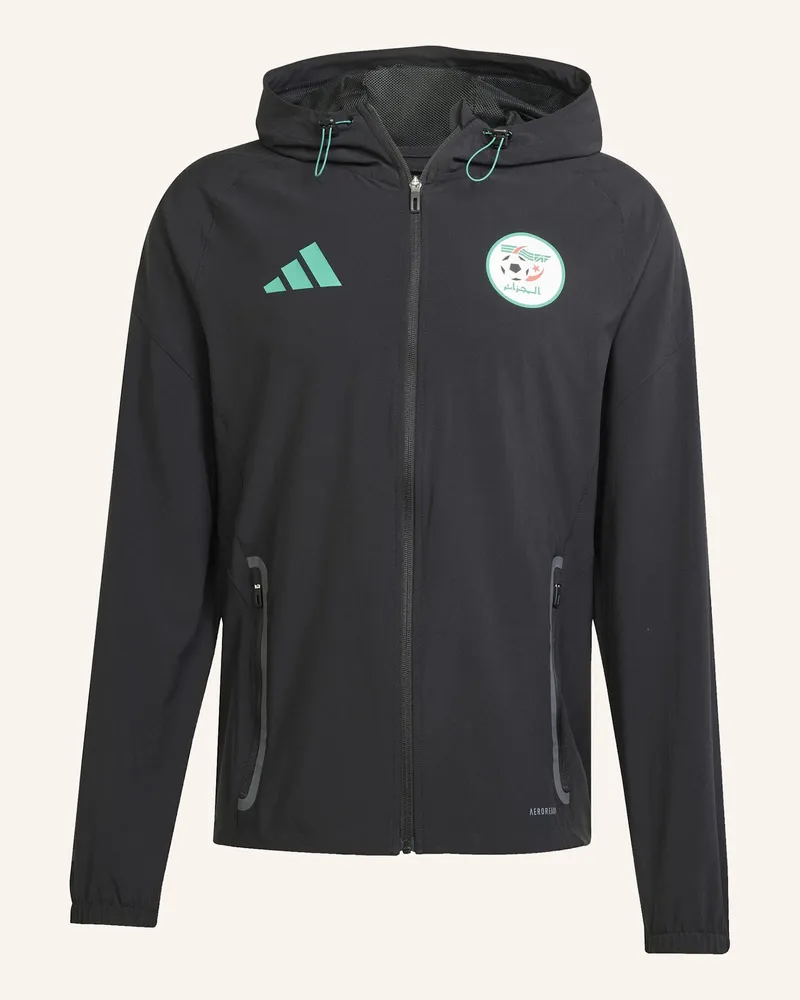 adidas Algerien Tiro 25 Competition Vis Tech Travel Jacke schwarz Schwarz