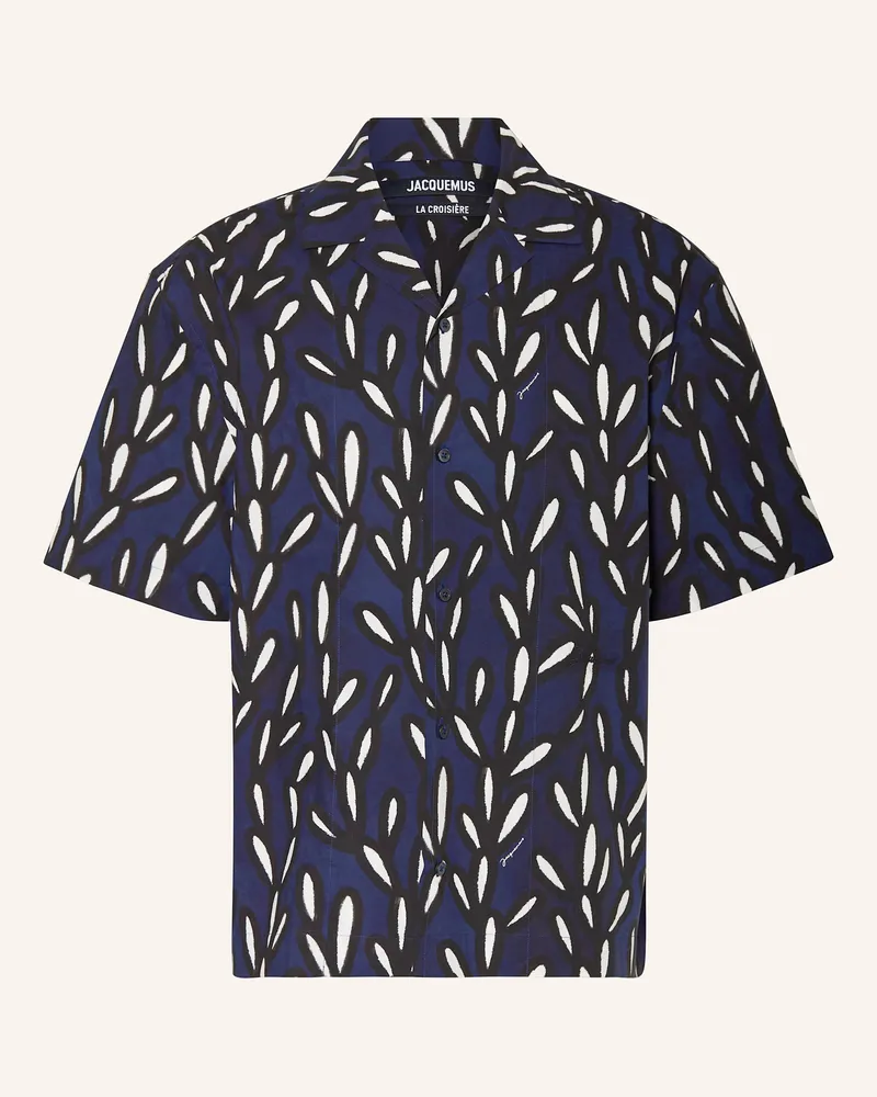 Jacquemus Resorthemd LA CHEMISE JEAN Comfort Fit Dunkelblau