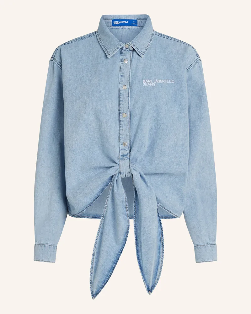 Karl Lagerfeld Bluse Hellblau