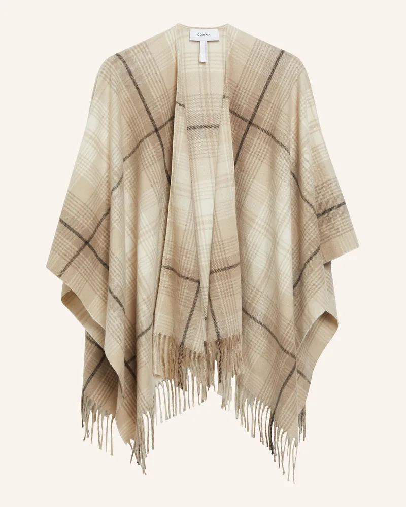 COMMA Indoor-Poncho beige Beige