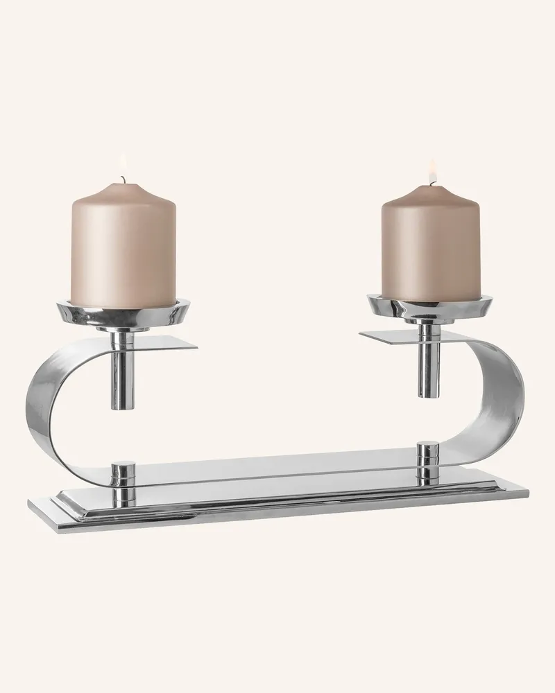 Fink Leuchter, 2-flammig TWINSON Silber