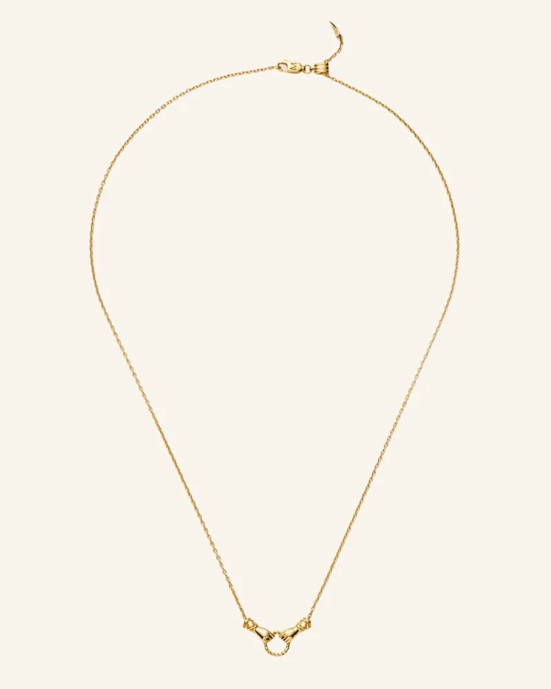 Missoma Halsketten Harris Reed Mini In Good Hands Slider By Glambou gold Gold