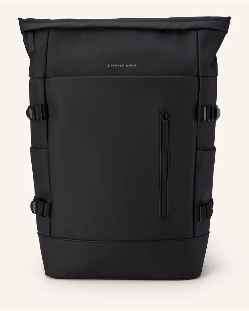 Kapten & Son Rucksack Helsinki Mit Laptop-Fach schwarz Schwarz