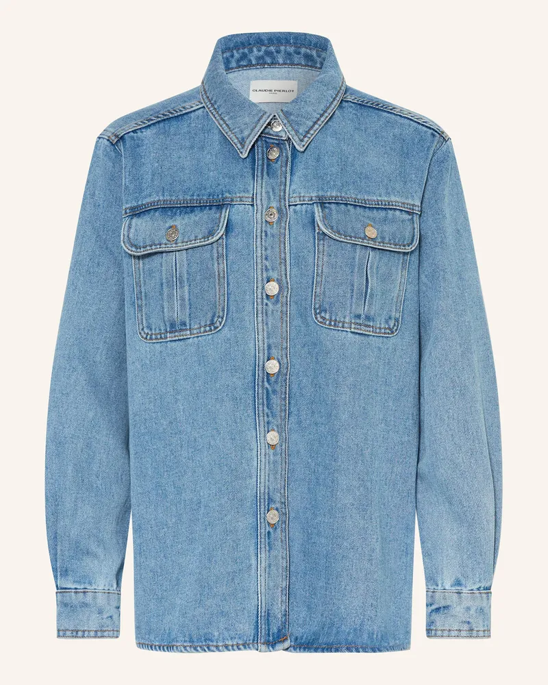 Claudie Pierlot Jeans-Overshirt Blau