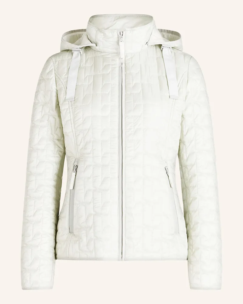 Gil Bret Steppjacke mit abnehmbarer Kapuze Hellgrau