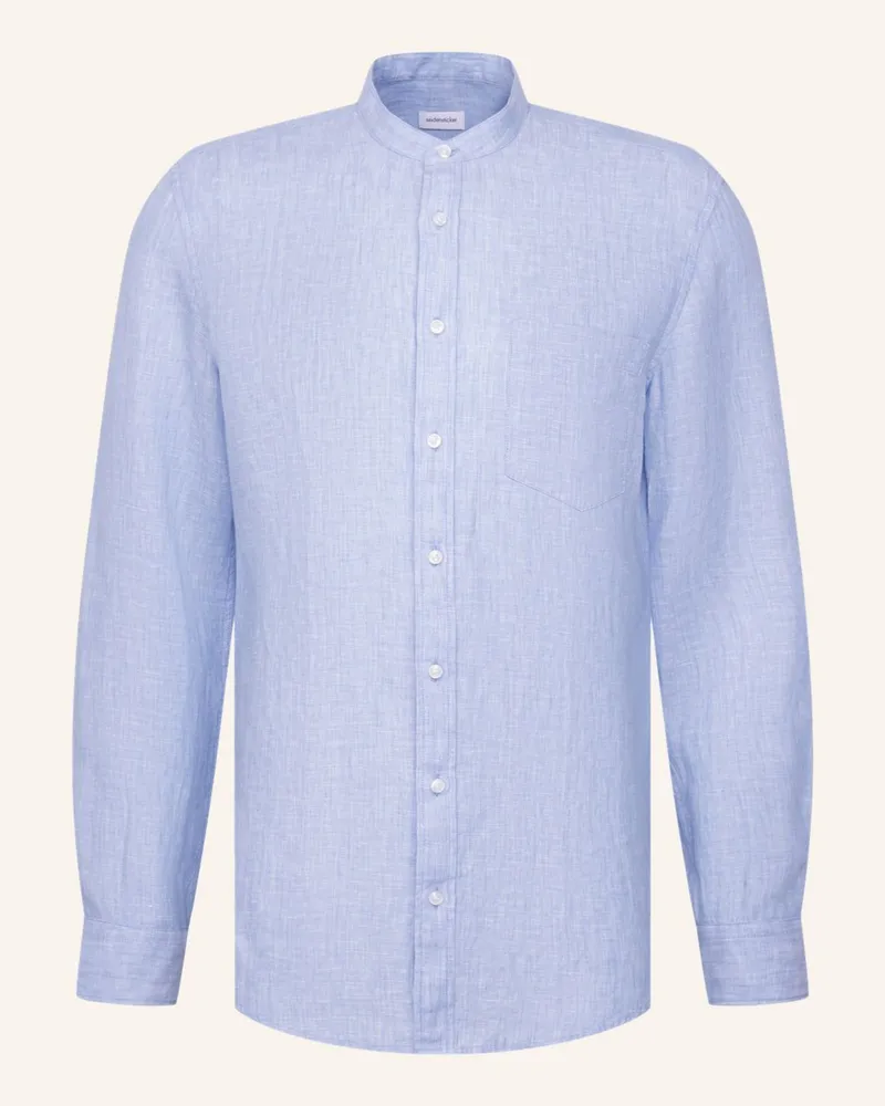 Seidensticker Leinenhemd Slim Fit blau Blau