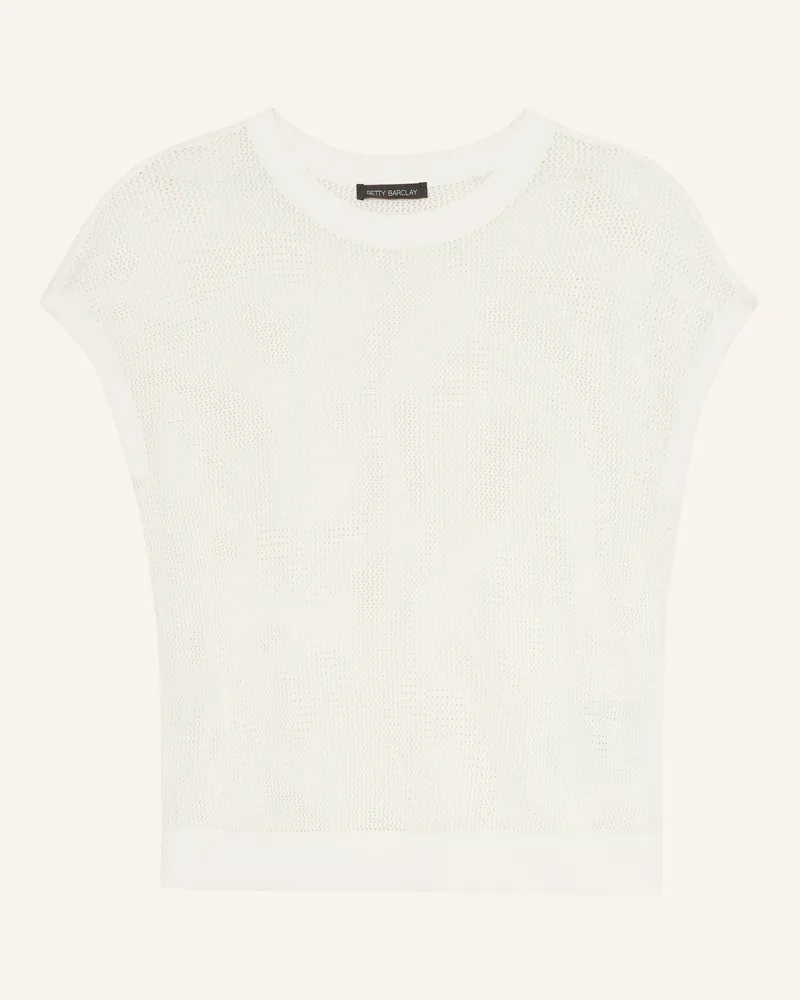 Betty Barclay Strickshirt weiss Creme