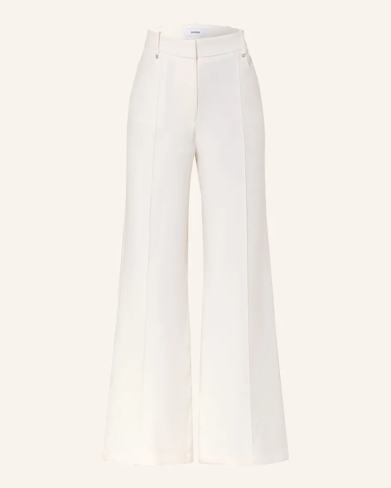Reiss Marlenehose Heather weiss Ecru