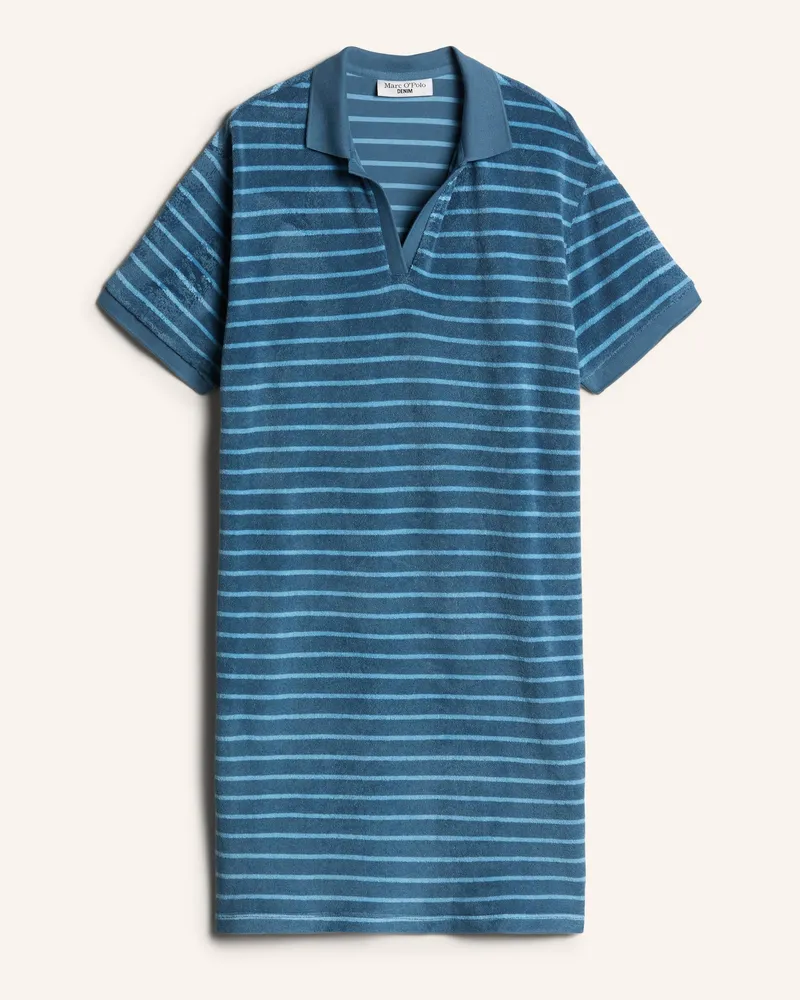 Marc O'Polo Frottee-Kleid blau Blau