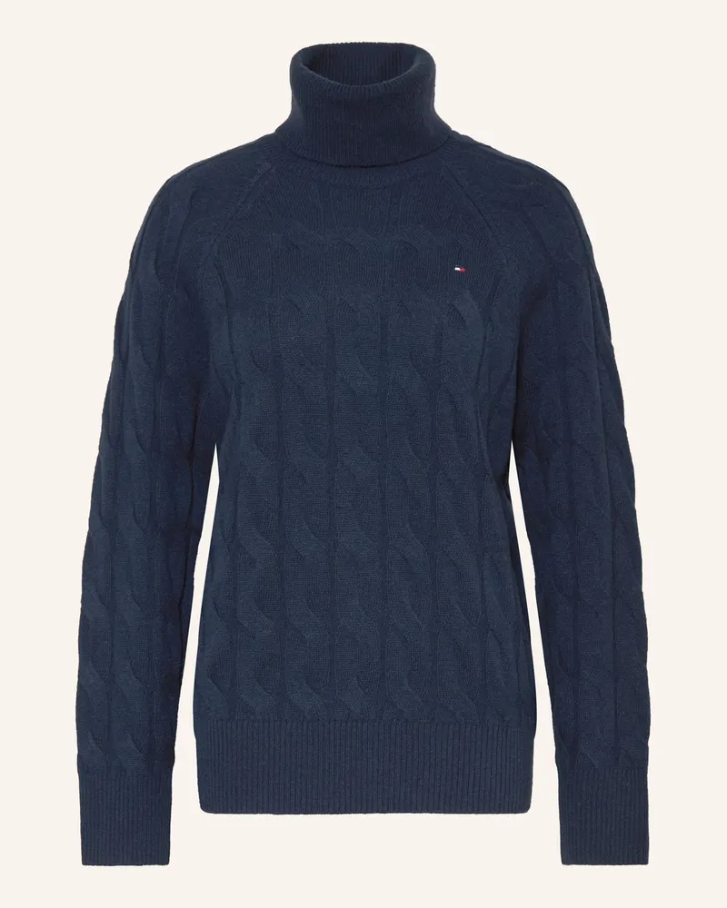 Tommy Hilfiger Rollkragenpullover blau Dunkelblau