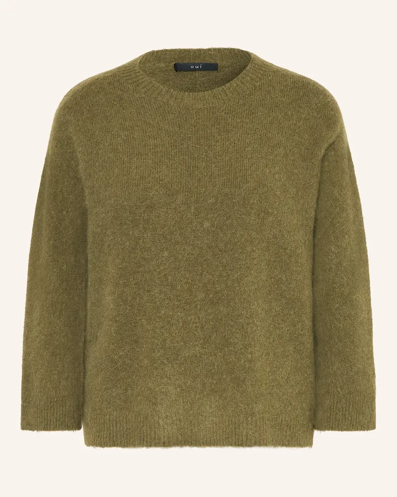 Oui  Pullover mit 3/4-Arm Grün