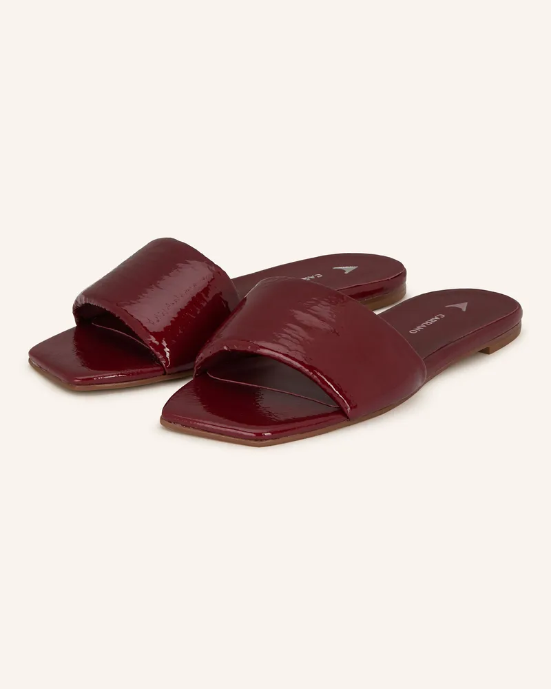 CARRANO Pantoletten rot Dunkelrot