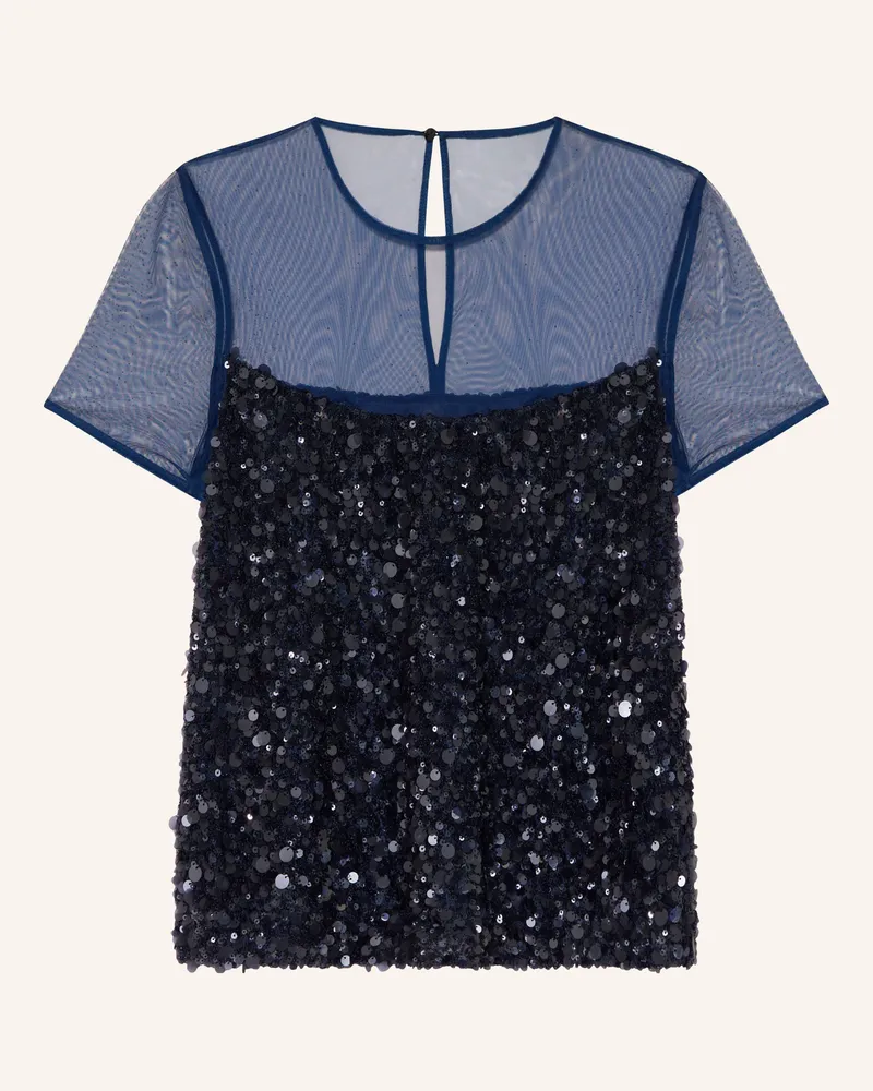 Marc Cain Blusenshirt Mit Pailletten blau 393