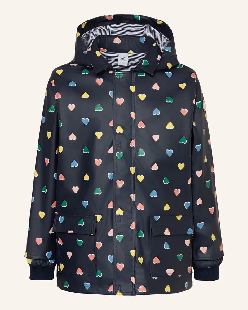 Petit Bateau Regenjacke blau Dunkelblau