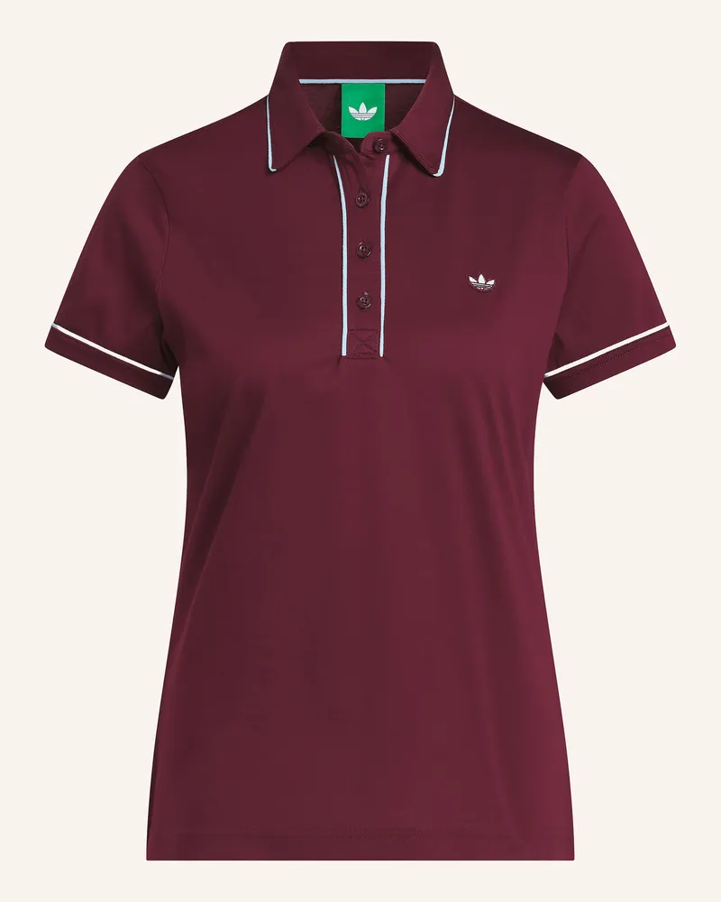 adidas Jersey-Poloshirt Solid rot Dunkelrot