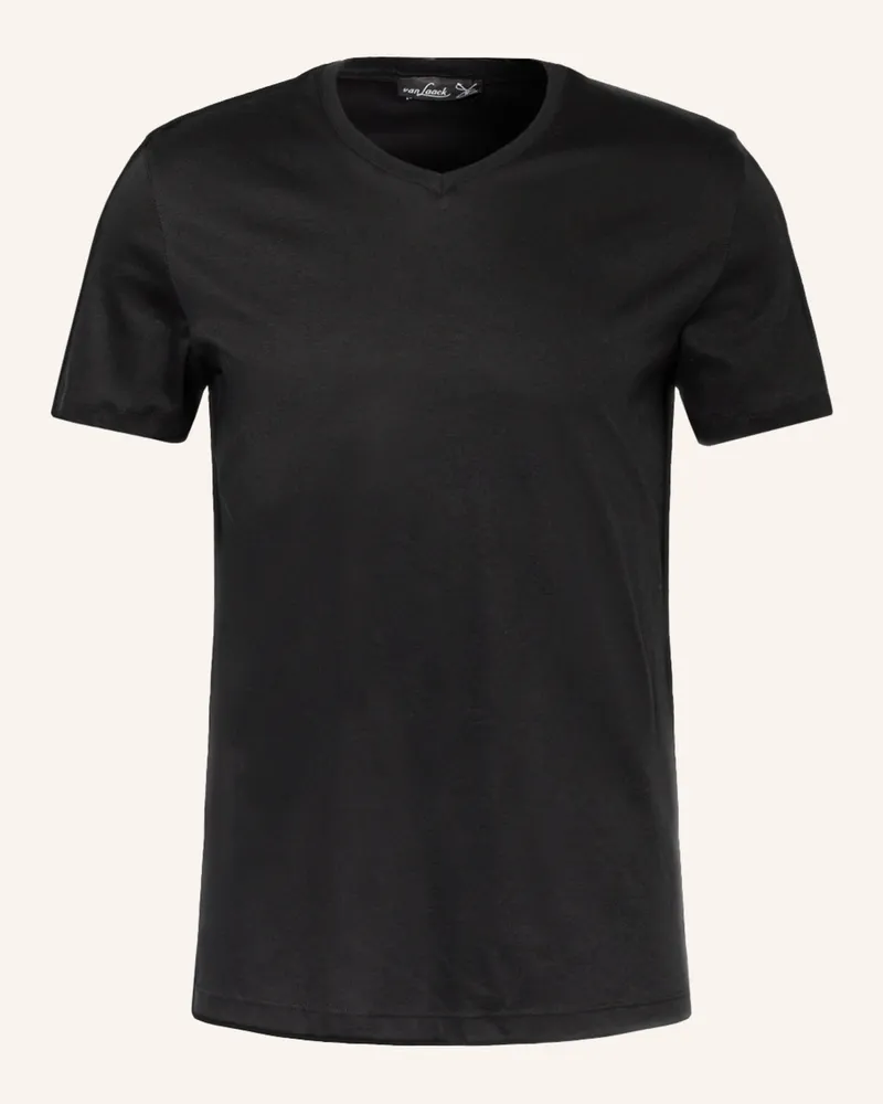 van Laack T-Shirt Pius schwarz Schwarz