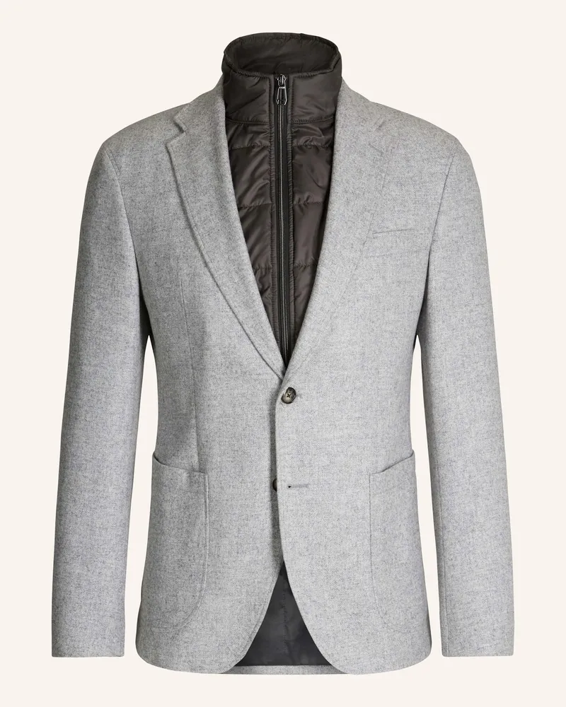 JOOP! Sakko HECTIC Slim Fit mit herausnehmbarer Blende Hellgrau