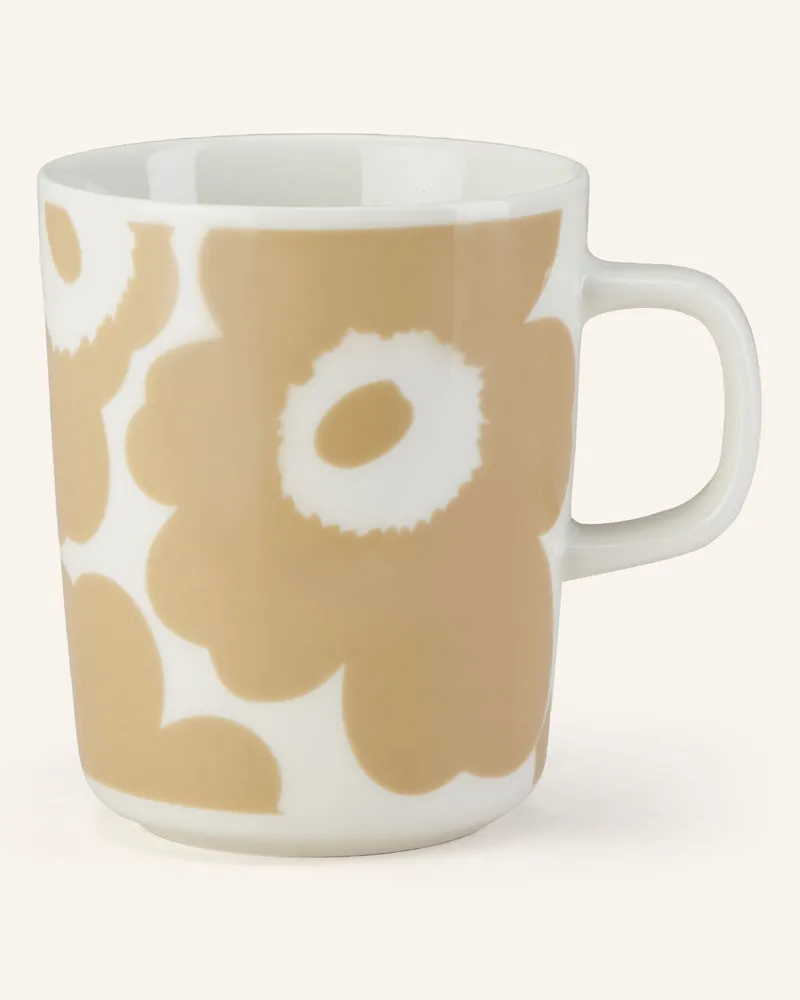 Marimekko 6er-Set Henkelbecher Oiva/Unikko beige Creme