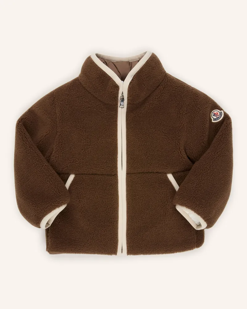 Moncler Daunenjacke Duxent Im Materialmix braun Dunkelbraun
