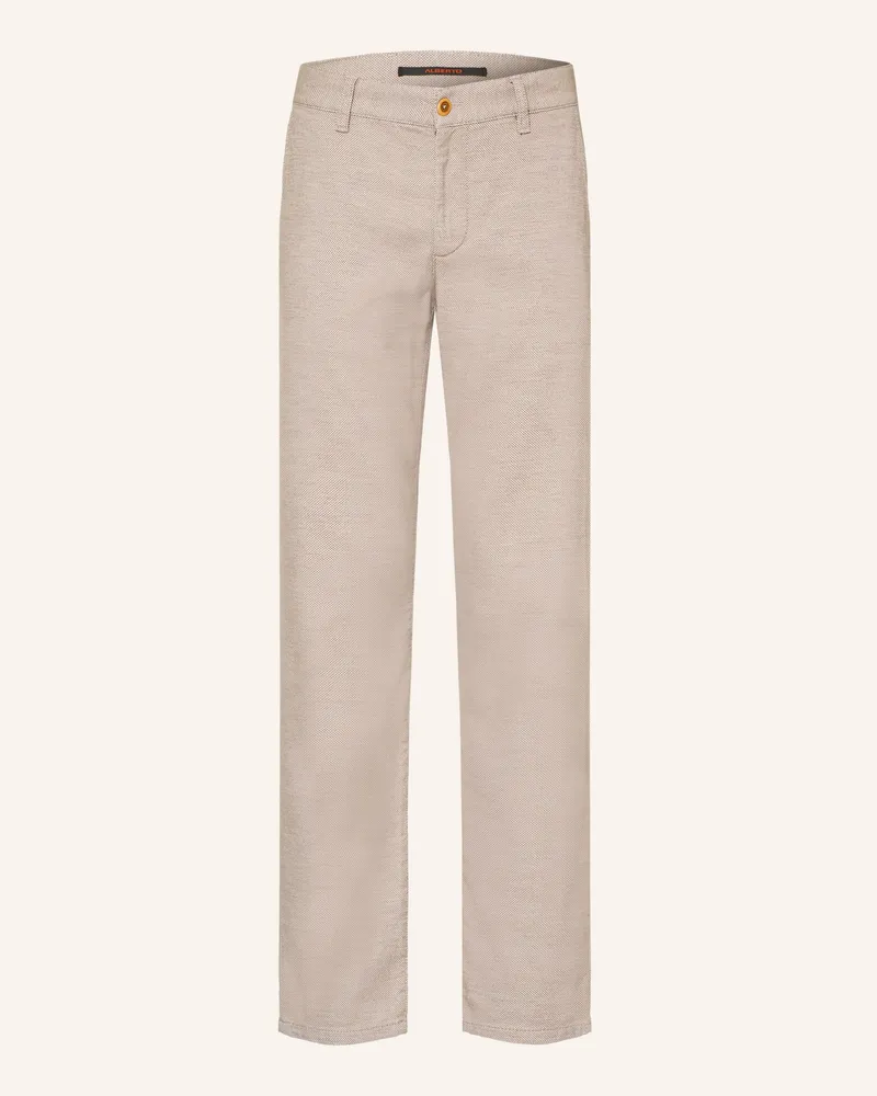 Alberto Chino Lou-New Wool Look Regular Fit beige Grau