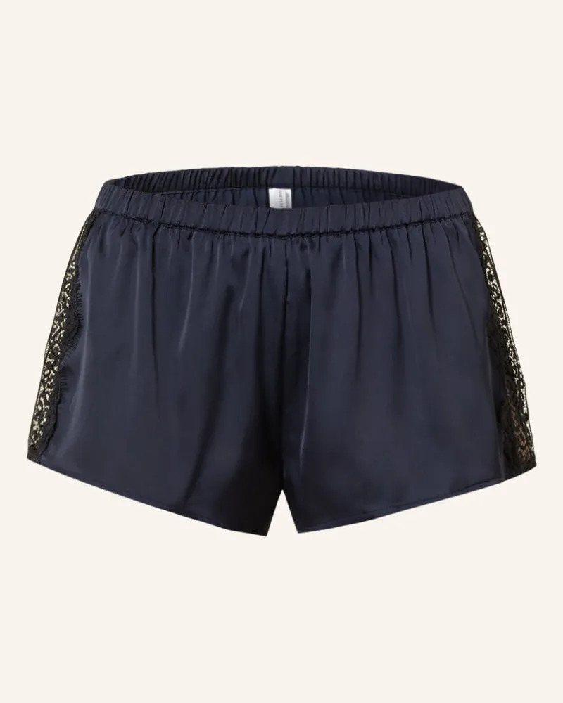 Simone Pérèle Schlafshorts SATIN SECRETS aus Satin Blau