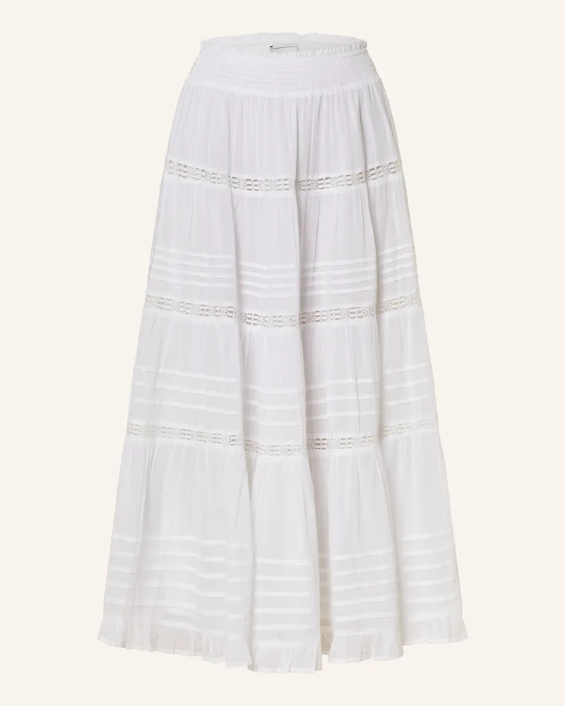 Neo Noir Rock Felicia Mit Lochspitze weiss Weiss