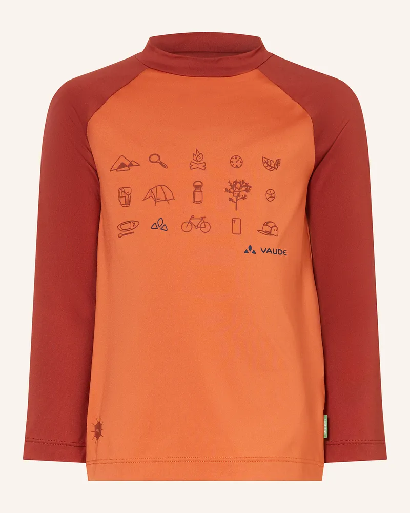 Vaude Longsleeve SOLARO III Dunkelrot