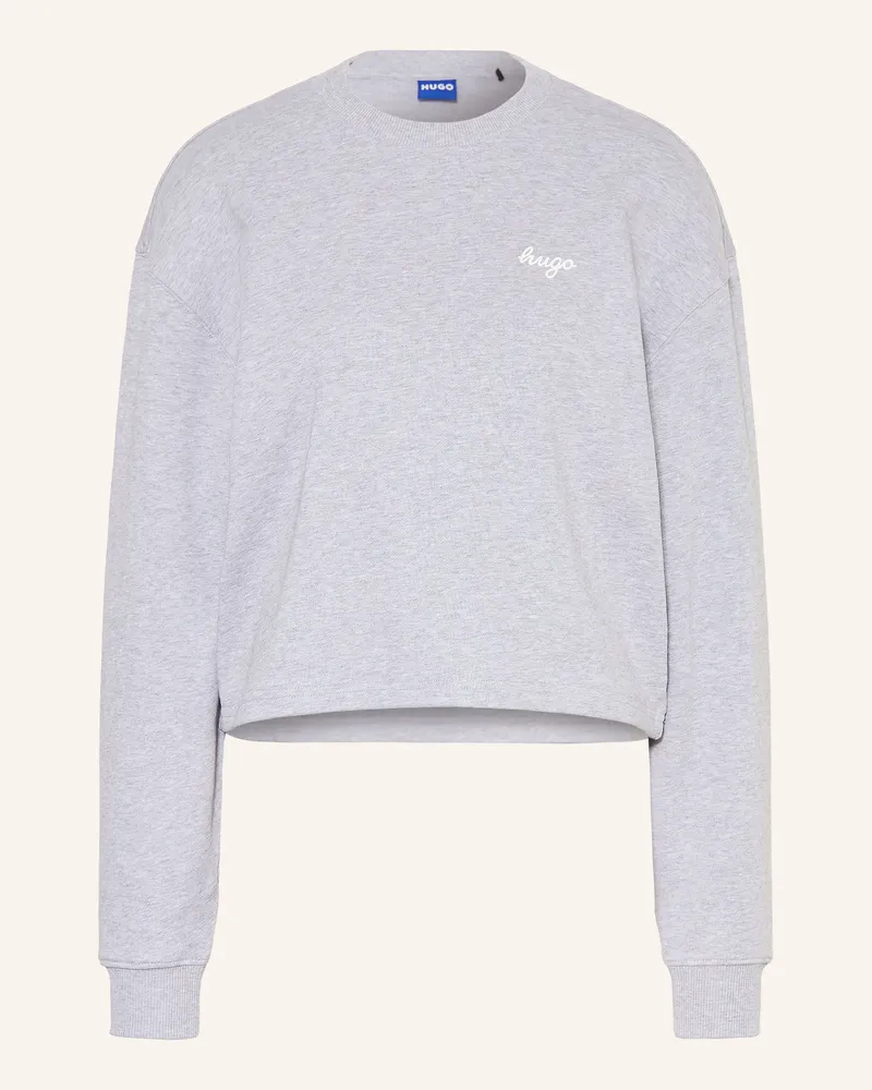 HUGO BOSS Sweatshirt Damaswee grau Grau