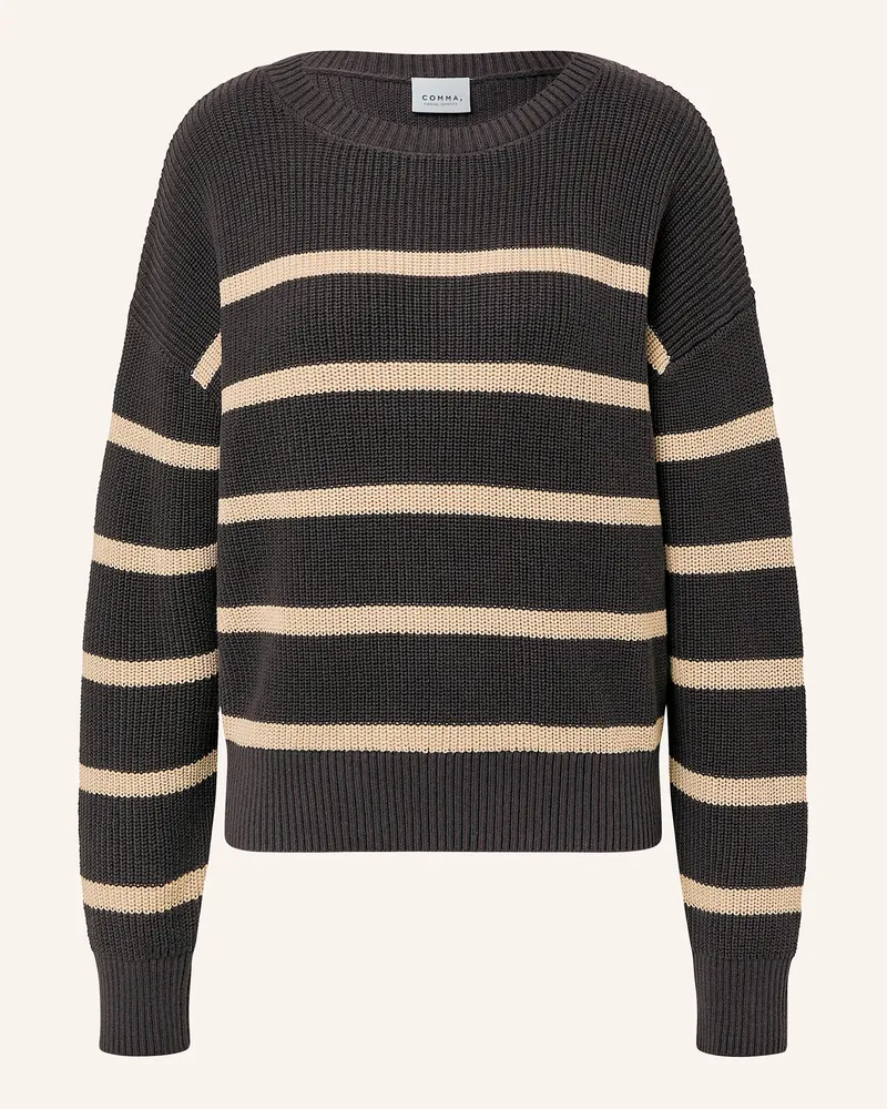 COMMA Pullover Dunkelgrau