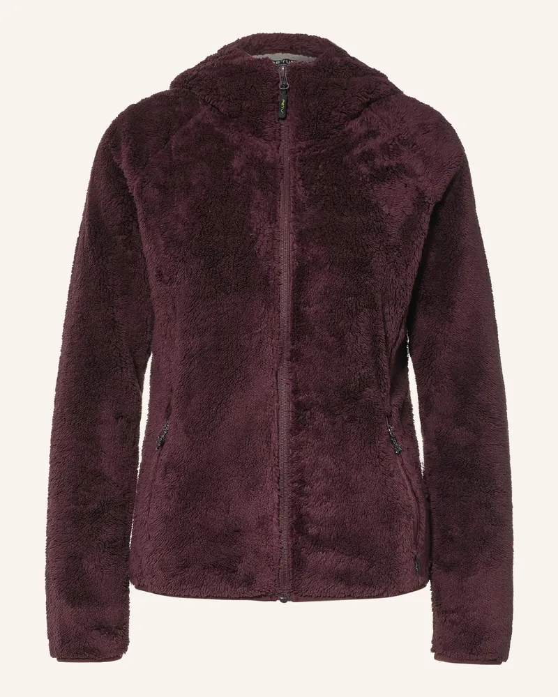 me°ru' Fleecejacke Roxburgh rot Dunkellila