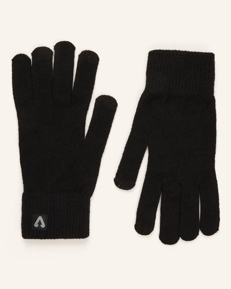 P.A.C. Multisport-Handschuhe Mit Merinowolle Und Touchscreen-Funktion schwarz Schwarz