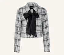 Tweed-Jacke mit Glitzergarn
