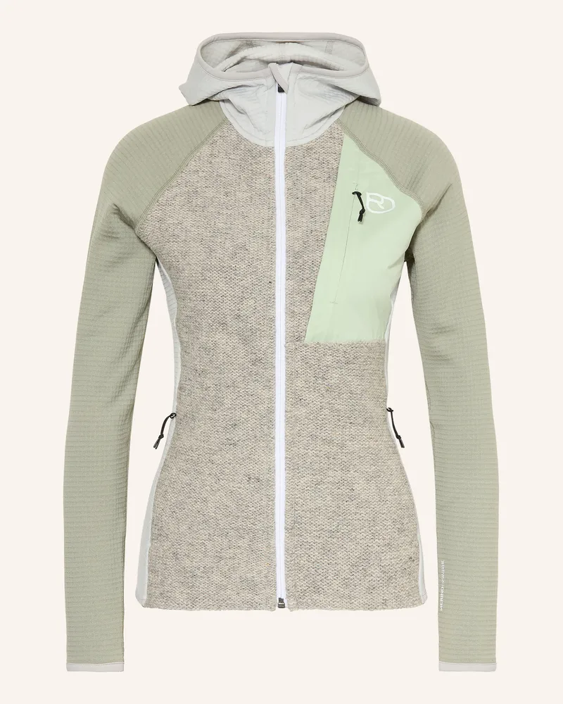 Ortovox Fleecejacke Fleece Gp Classic Knit Mit Merinowolle grau Hellgrau
