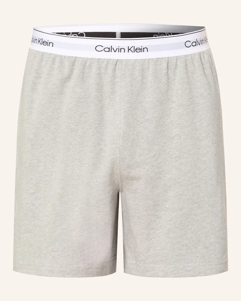 Calvin Klein Schlafshorts COTTON JERSEY Hellgrau