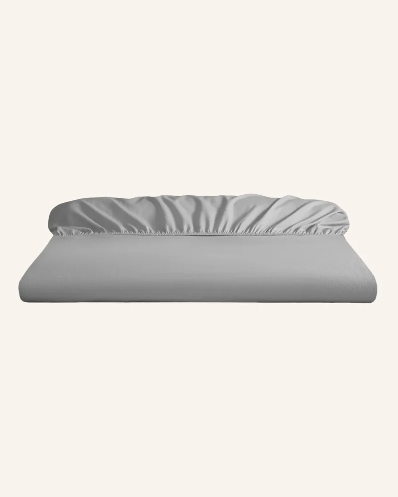 ROYFORT Spannbettlaken Baumwolle-Cashmere grau Hellgrau