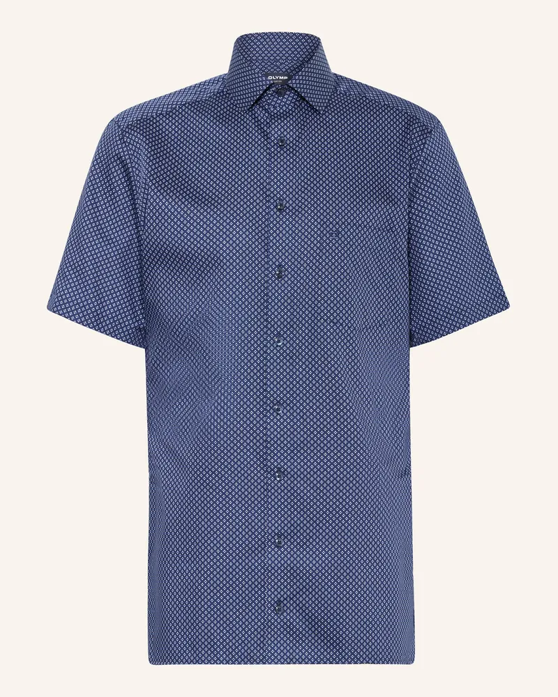 Olymp Kurzarm-Hemd Luxor Modern Fit blau Dunkelblau