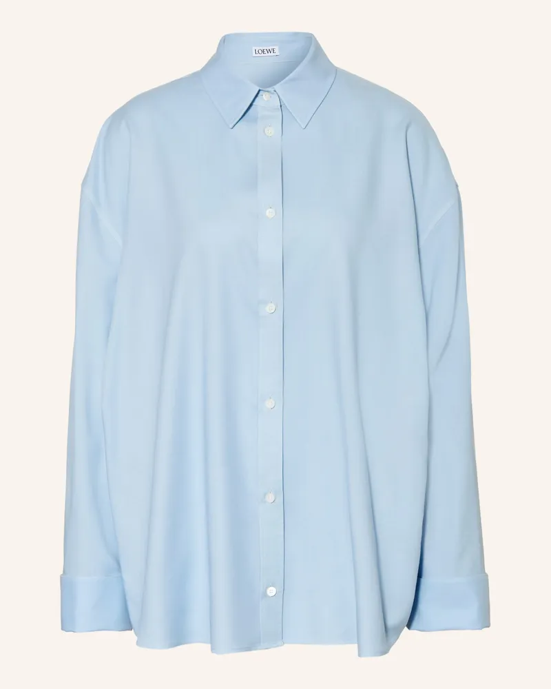 Loewe Hemdbluse blau Hellblau