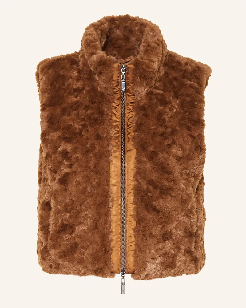 monari Kunstfell-Weste braun Braun