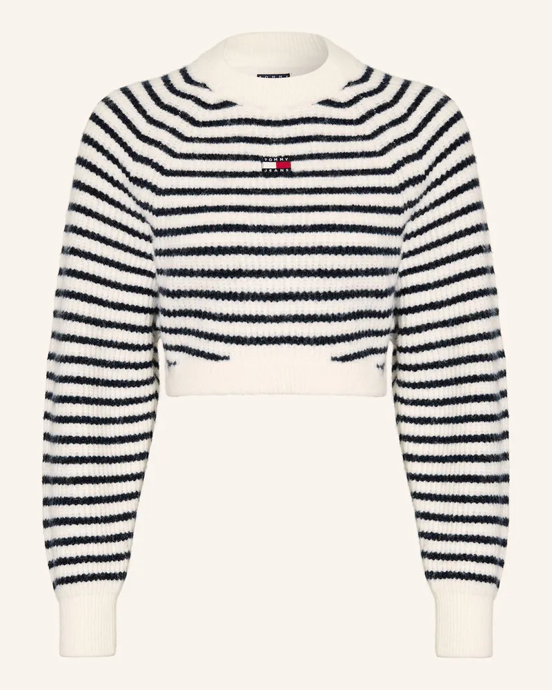 Tommy Hilfiger Cropped-Pullover Weiss