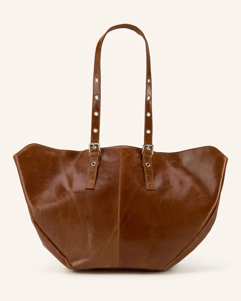 NÚNOO Shopper NORA MEGAH mit Pouch Braun