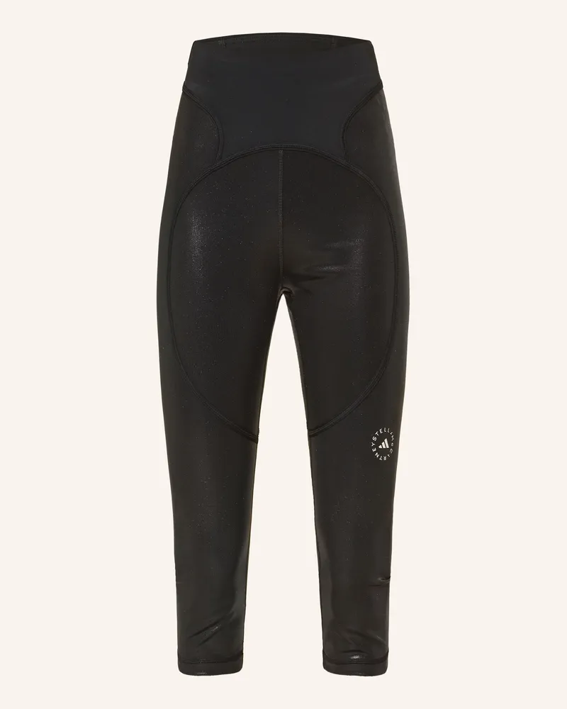 adidas Tights ADIDAS BY STELLA MCCARTNEY TRAINING MICRO DOT CAPRI Schwarz