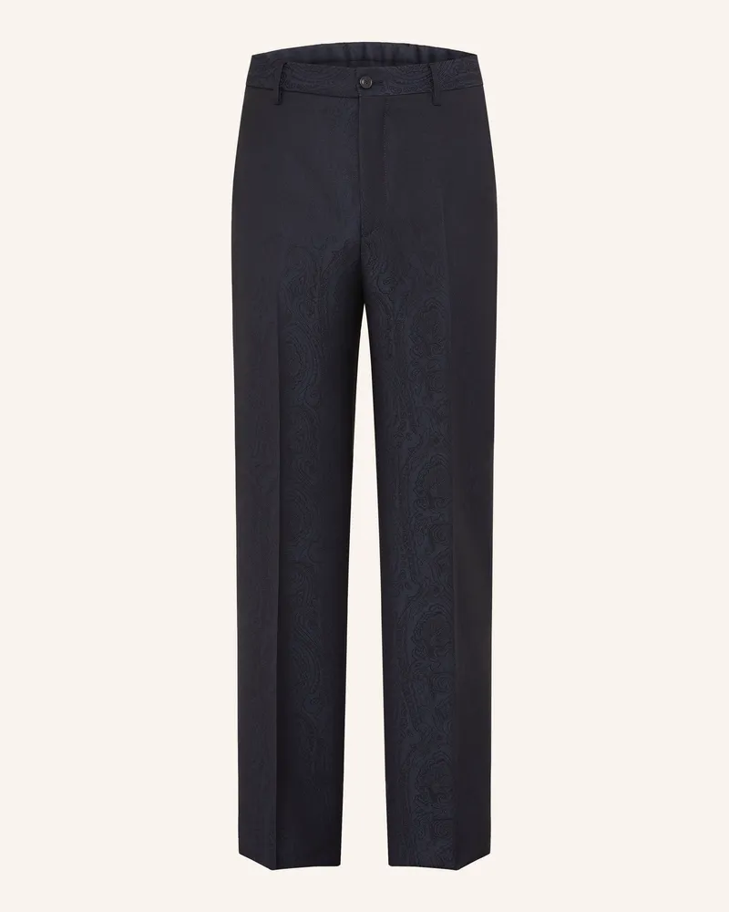 Etro Anzughose Regular Fit Aus Jacquard blau B1622