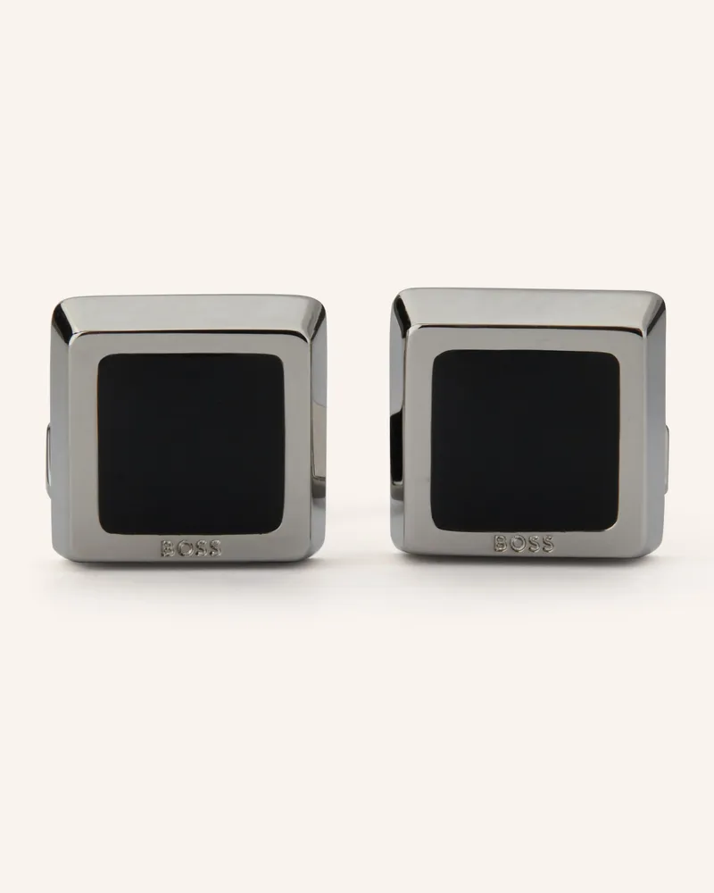 HUGO BOSS Manschettenknöpfe Franzisko schwarz Schwarz