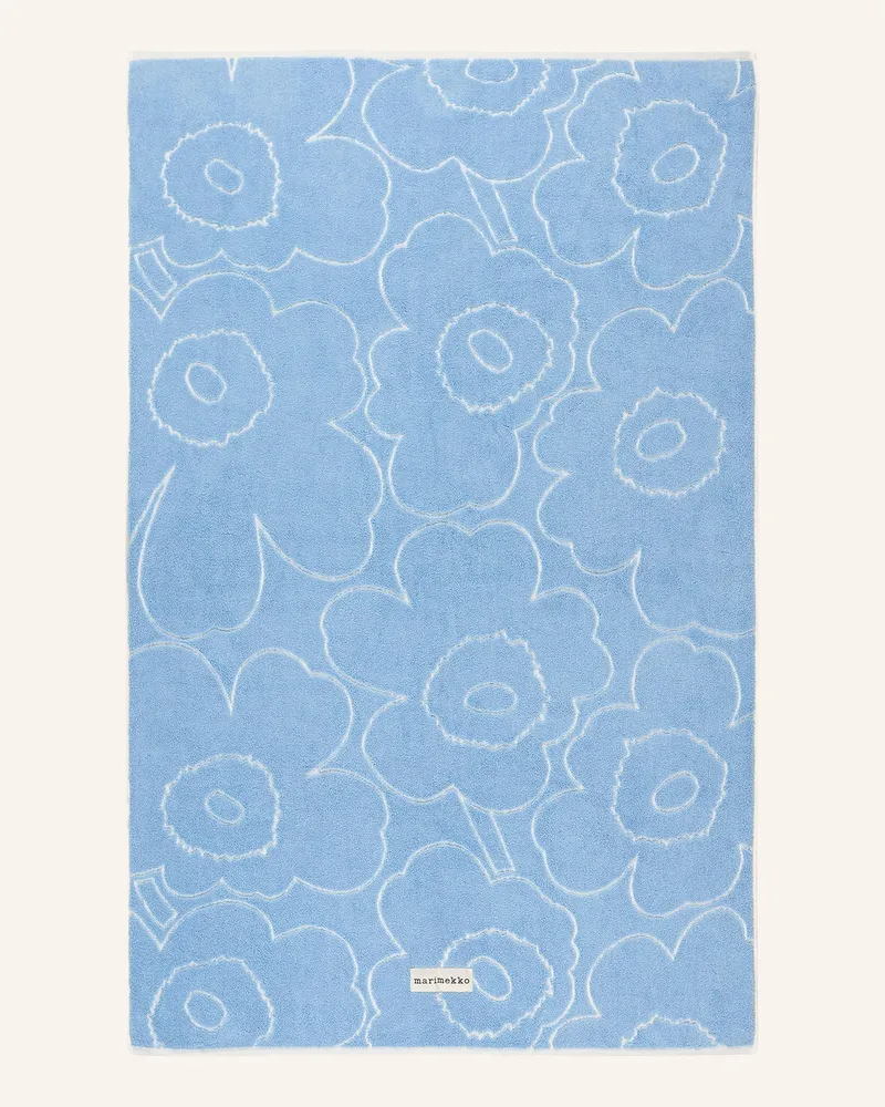 Marimekko Badetuch Piirto Unikko blau Hellblau