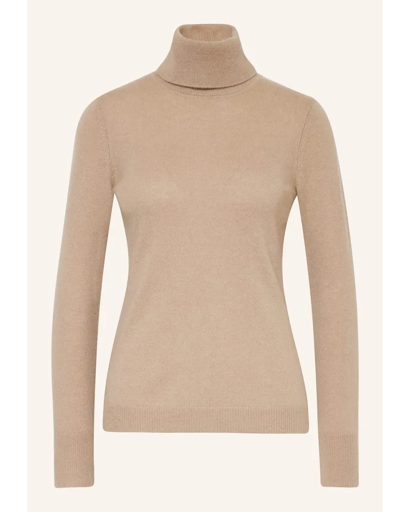 Darling Harbour Rollkragenpullover aus Cashmere Beige