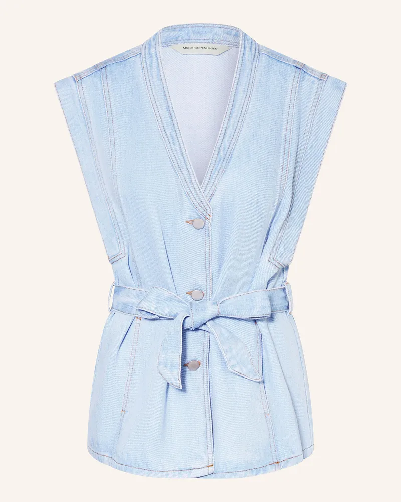 MOSS COPENHAGEN Jeans-Weste MSCHJOSEPHINE RUE Hellblau