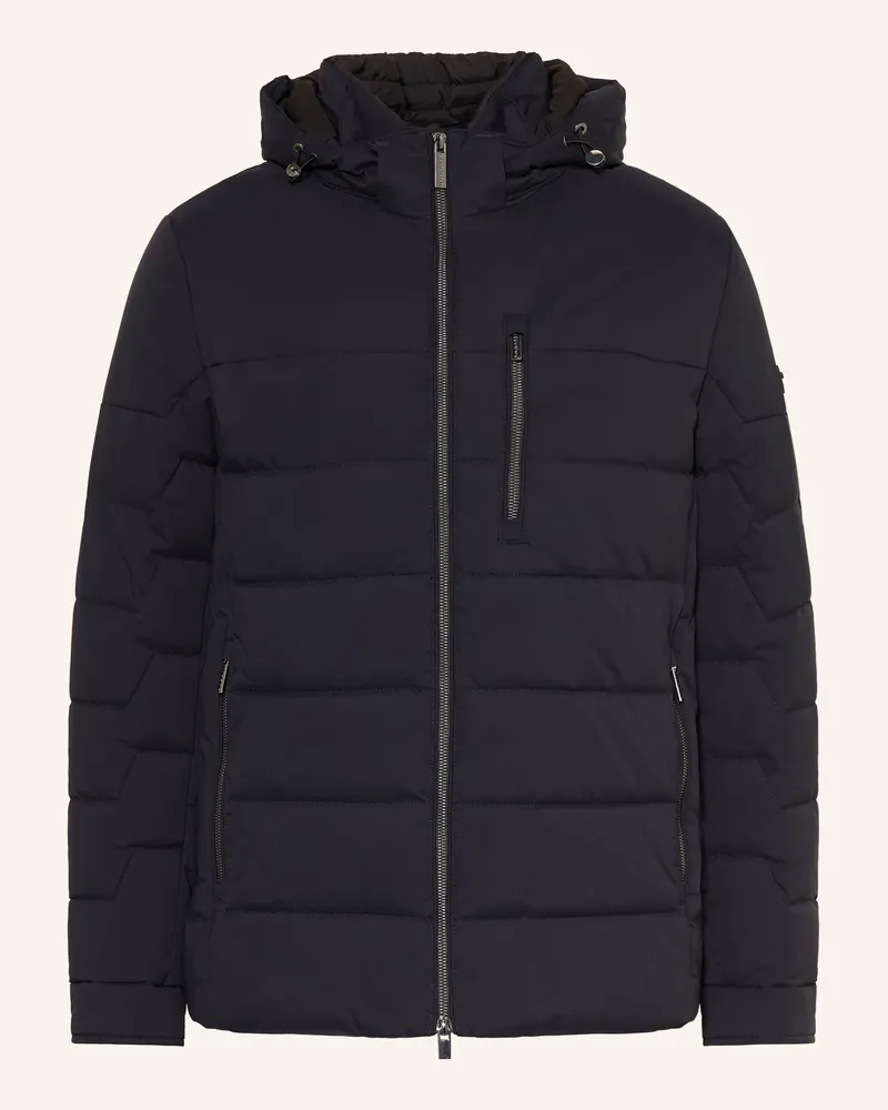 Bugatti Steppjacke Mit Abhnembarer Kapuze blau Dunkelblau