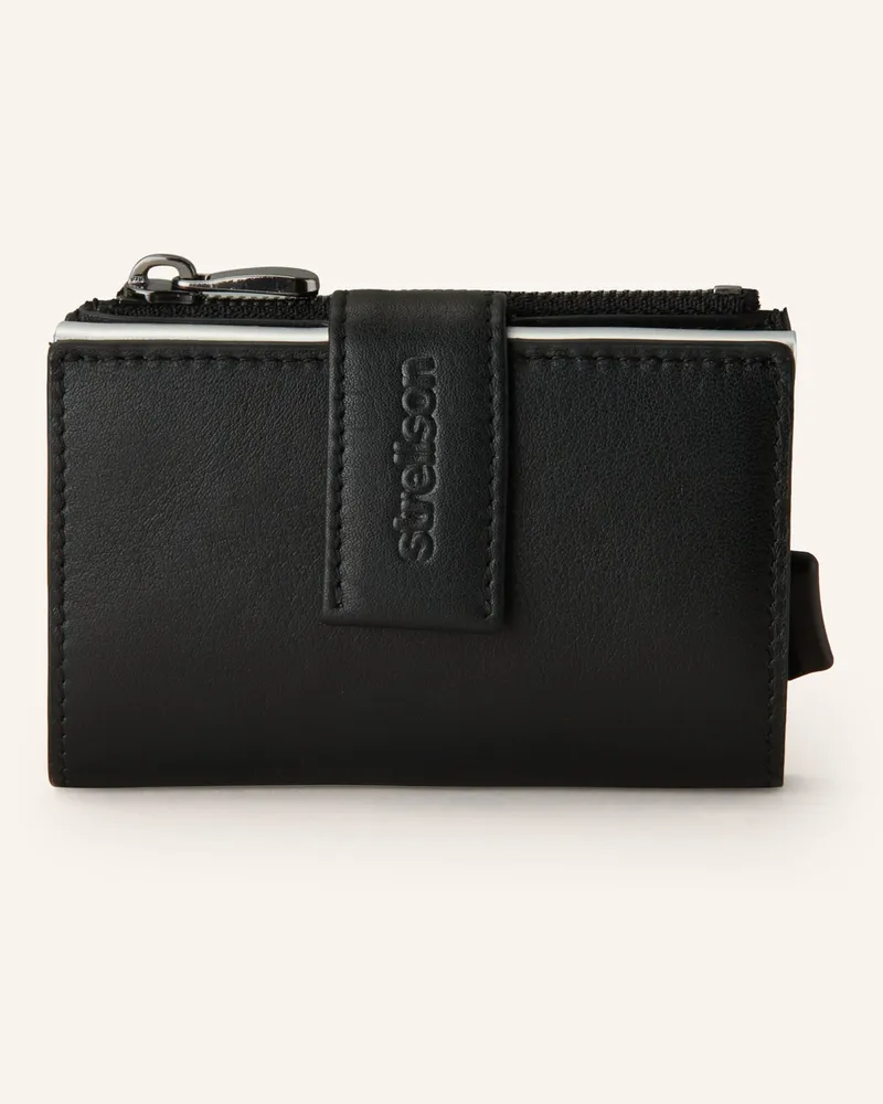 Strellson Kartenetui Carter C-Four E-Cage Mit Münzfach schwarz Schwarz