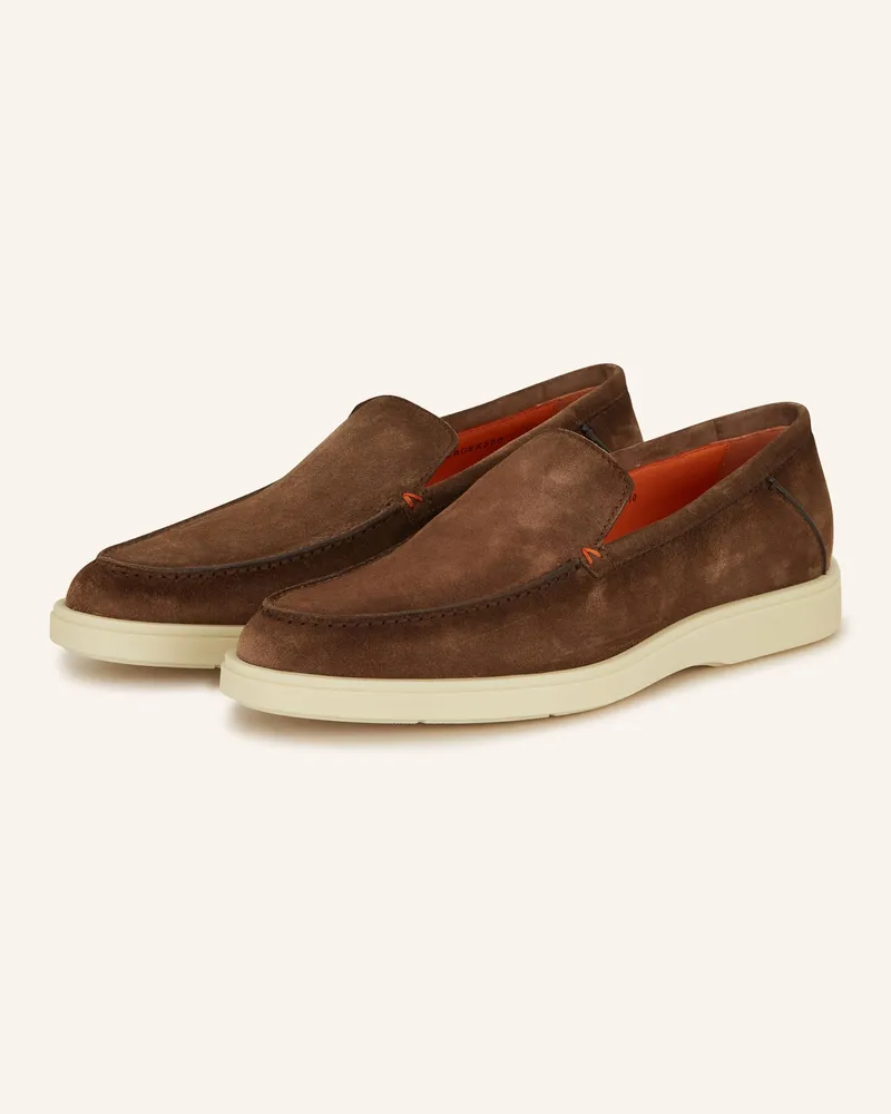 Santoni Slipper BOTANIST Braun
